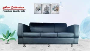 Premium Quality 3 seat sofa Black AF-118